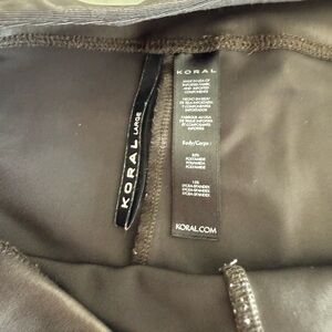 Brown Koral leggings lustrous high rise